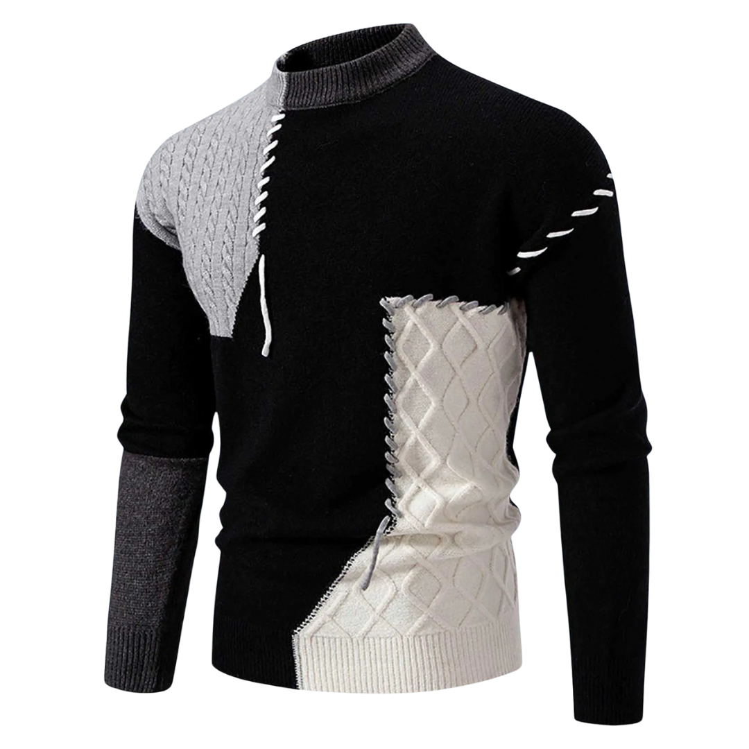 Loro™ - Artistic patchwork sweater