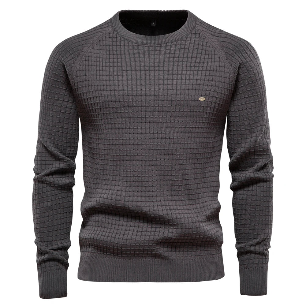 Emilian™ - Sweater with grid pattern