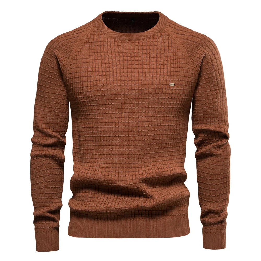 Emilian™ - Sweater with grid pattern