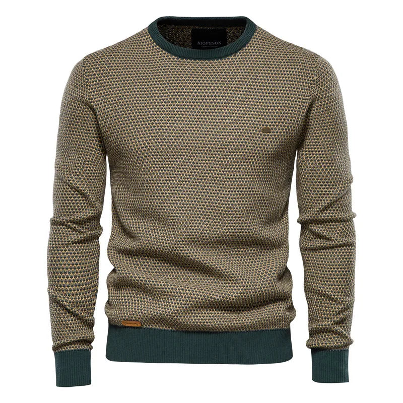 Silas™ – Sweater with check pattern