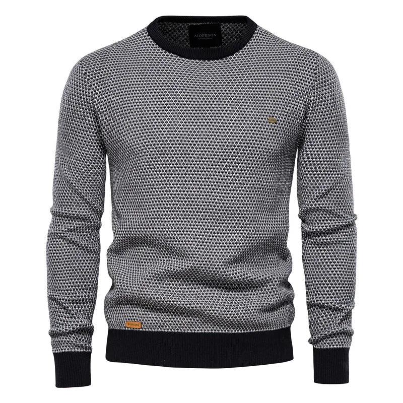 Silas™ – Sweater with check pattern
