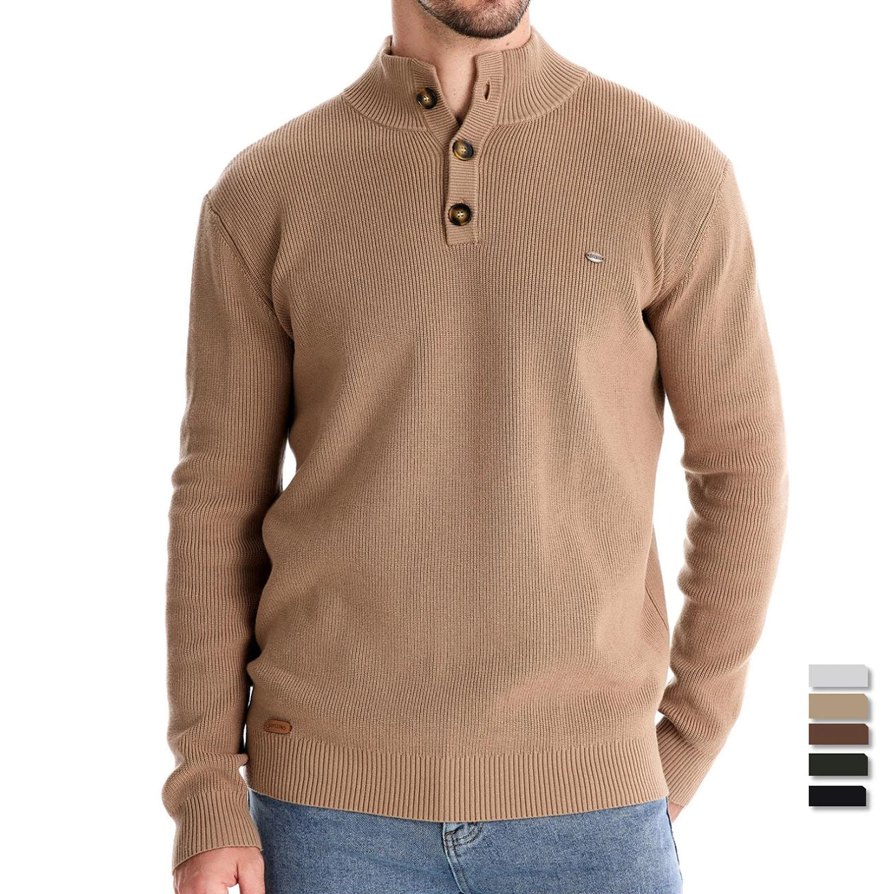 Emil™ - Sweater with button design