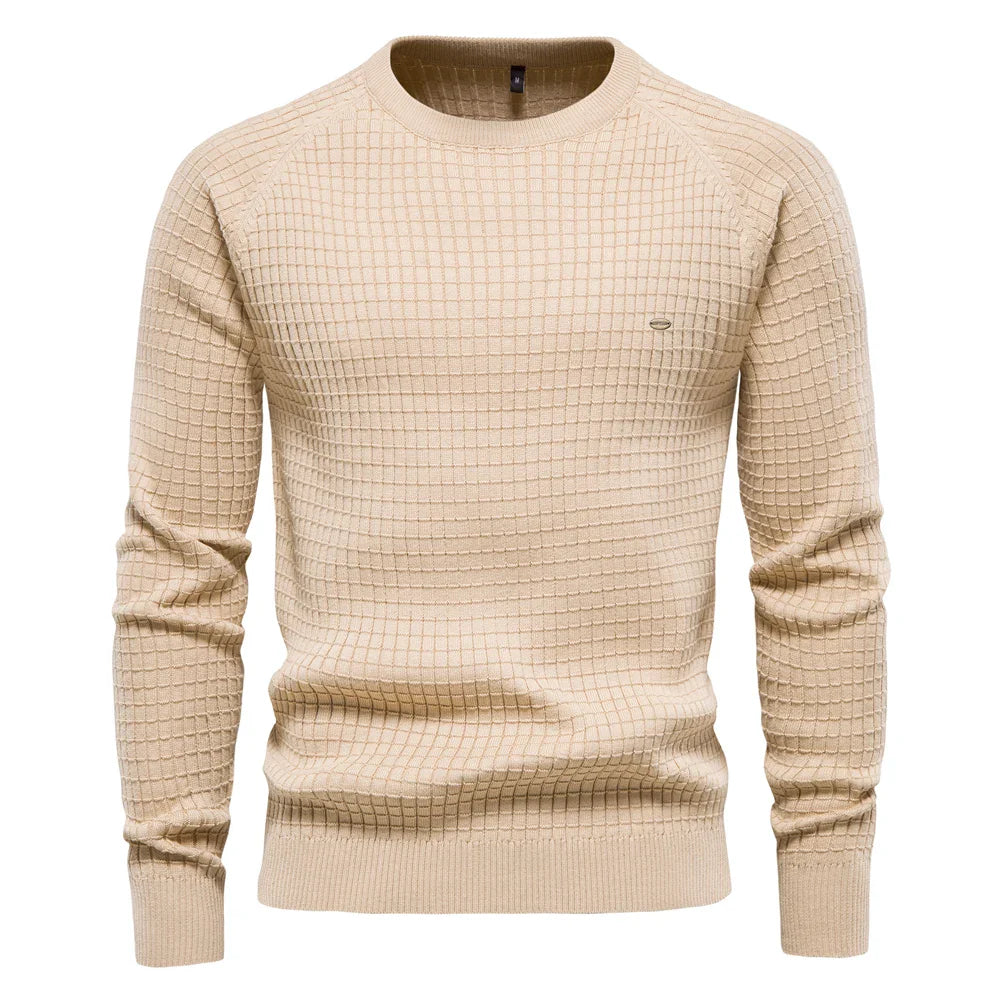 Emilian™ - Sweater with grid pattern
