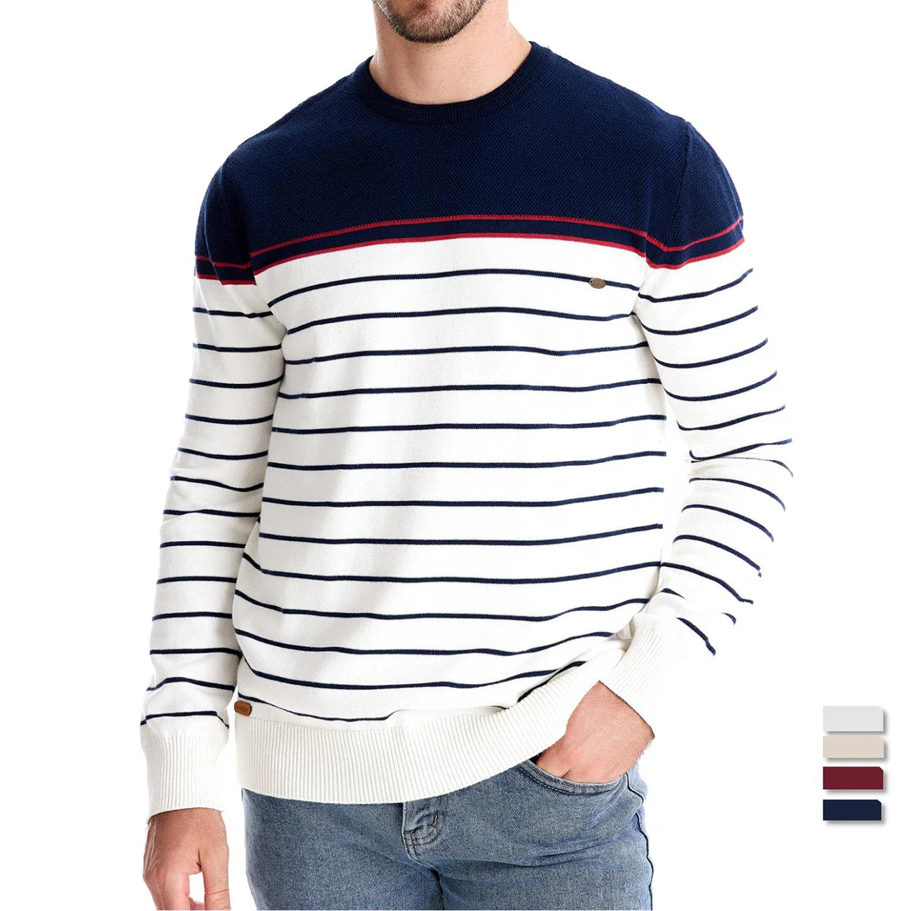 Milo™ – Sweater with stripe design