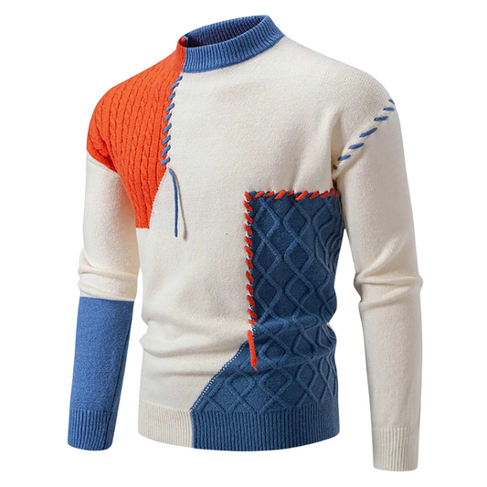 Loro™ - Artistic patchwork sweater