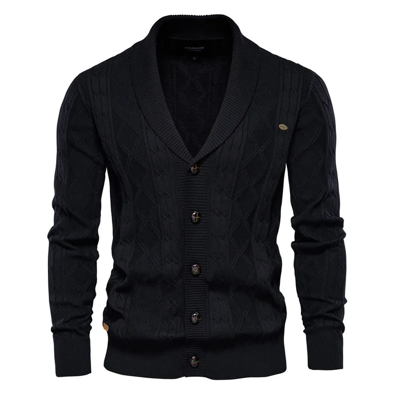 Axel™ - Luxury button-up cardigan