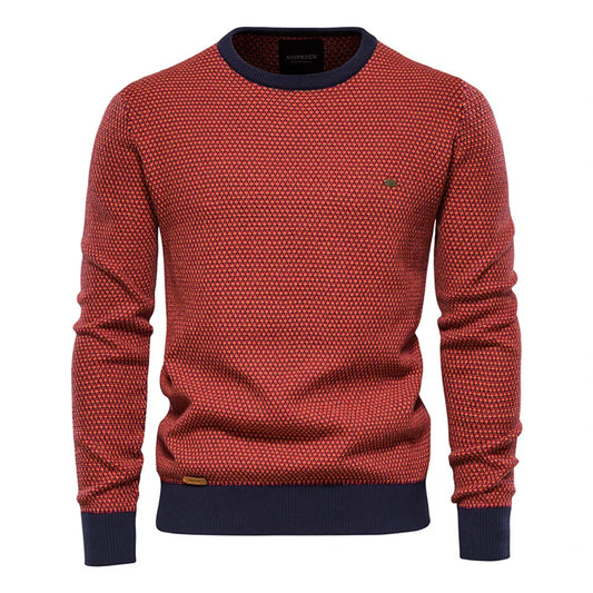 Silas™ – Sweater with check pattern