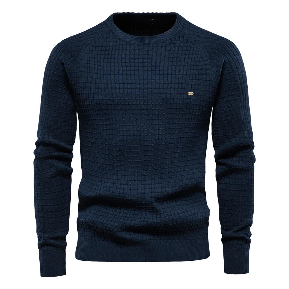 Emilian™ - Sweater with grid pattern