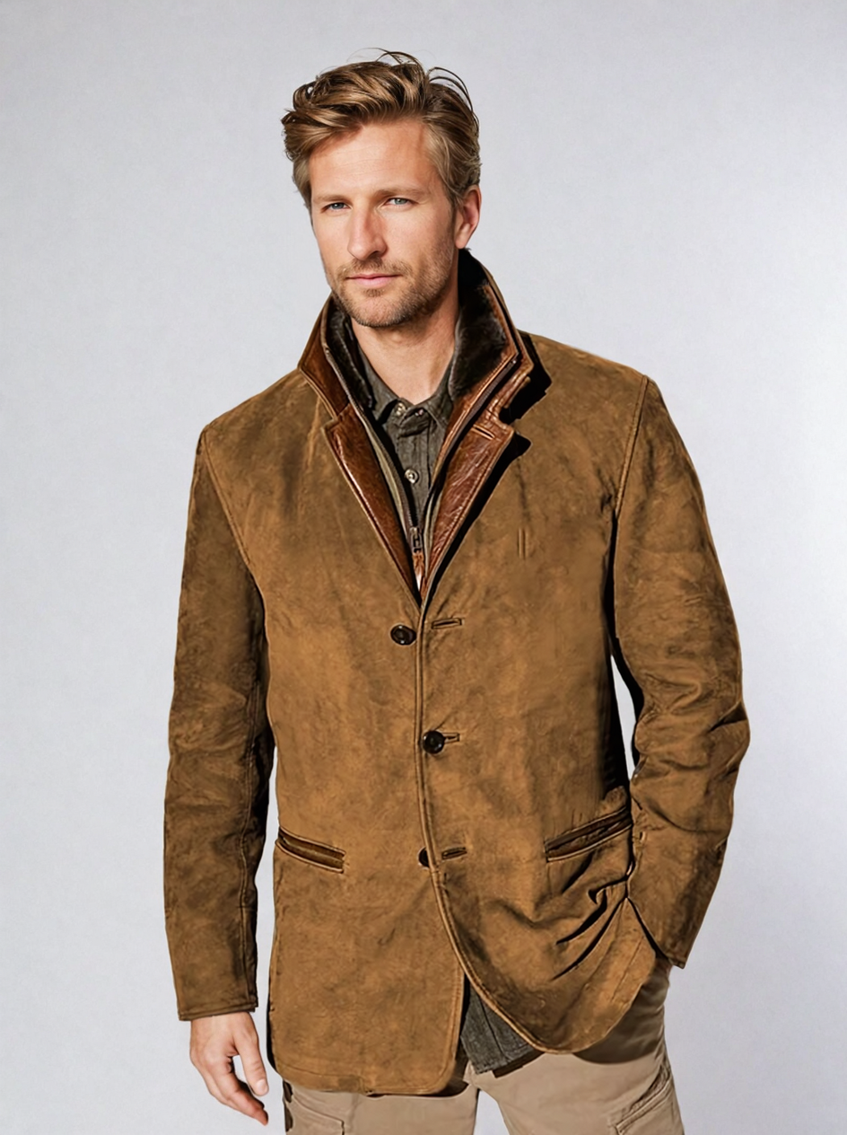 Lukaz™ - Stylish vintage suede coat