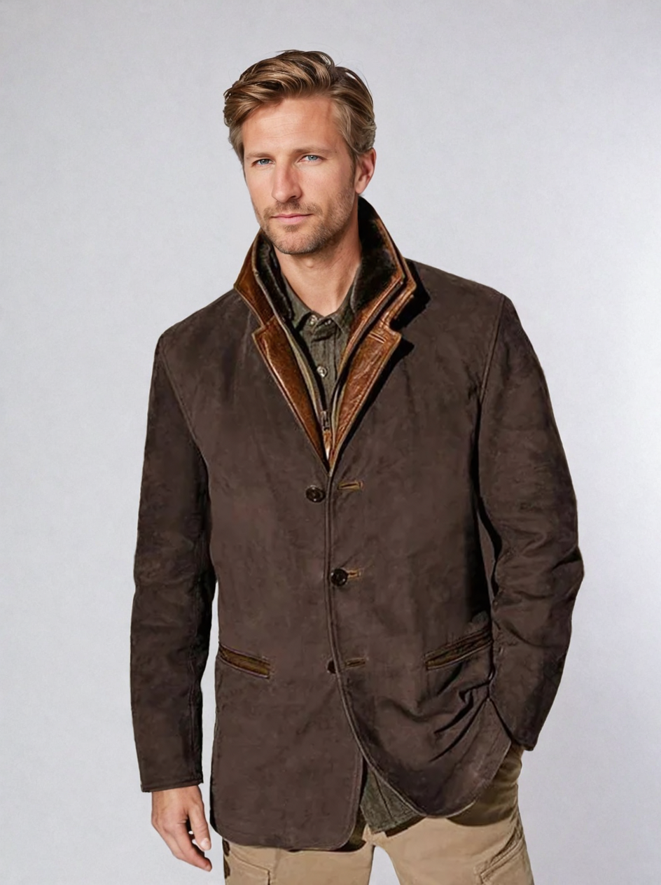Lukaz™ - Stylish vintage suede coat
