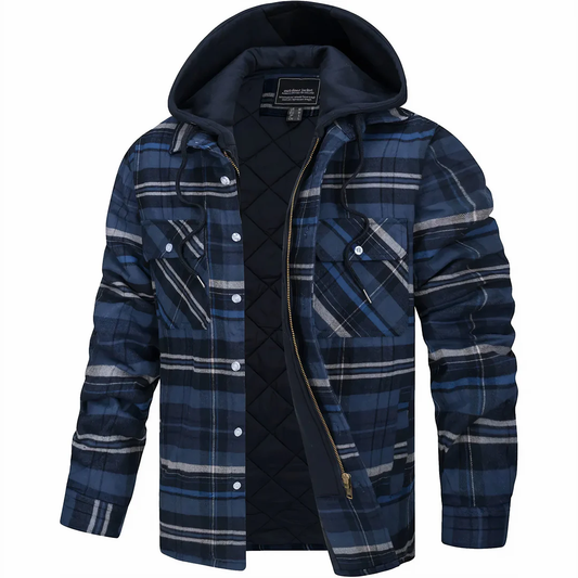 Vano™ – Checked zip hoodie