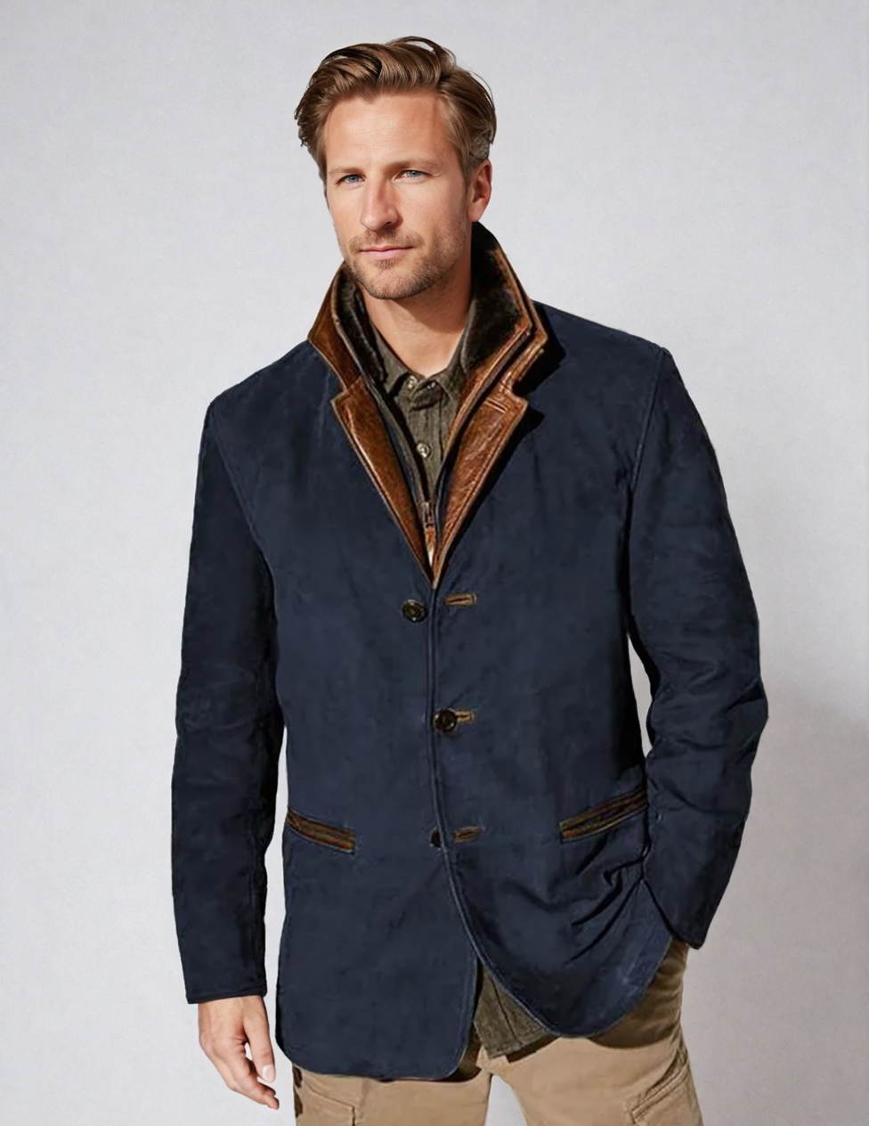 Lukaz™ - Stylish vintage suede coat